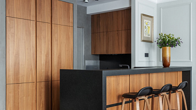 Кухня на заказ Орех классический 1439